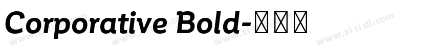 Corporative Bold字体转换